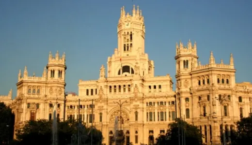 The City Council building in Madrid