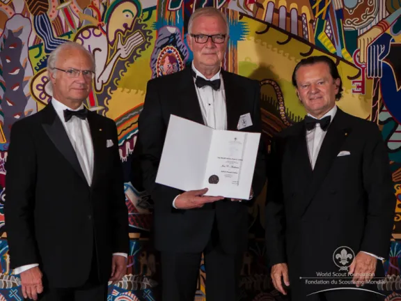 Mr Jens Andersen (DK) presented to His Majesty as a new BP Fellow