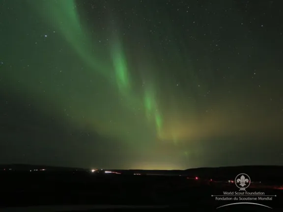 The famous Northern or Aurora lights
