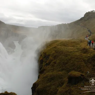 The famous Gullfoss waterfal in Iceland